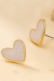 Alloy Love Shaped Earrings