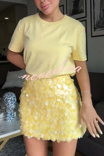 Fashion Sequin Sexy Slim Mini Skirt