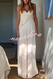 Show Exquisiteness High Rise Pleated Wide Leg Pants