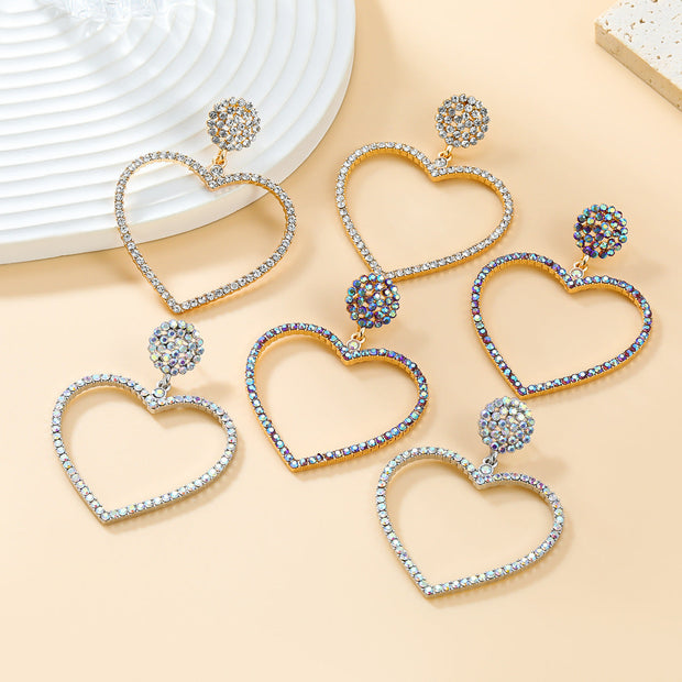 Diamond Heart Earrings