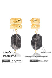 Stylish and Exquisite Titanium Steel Resin Earrings