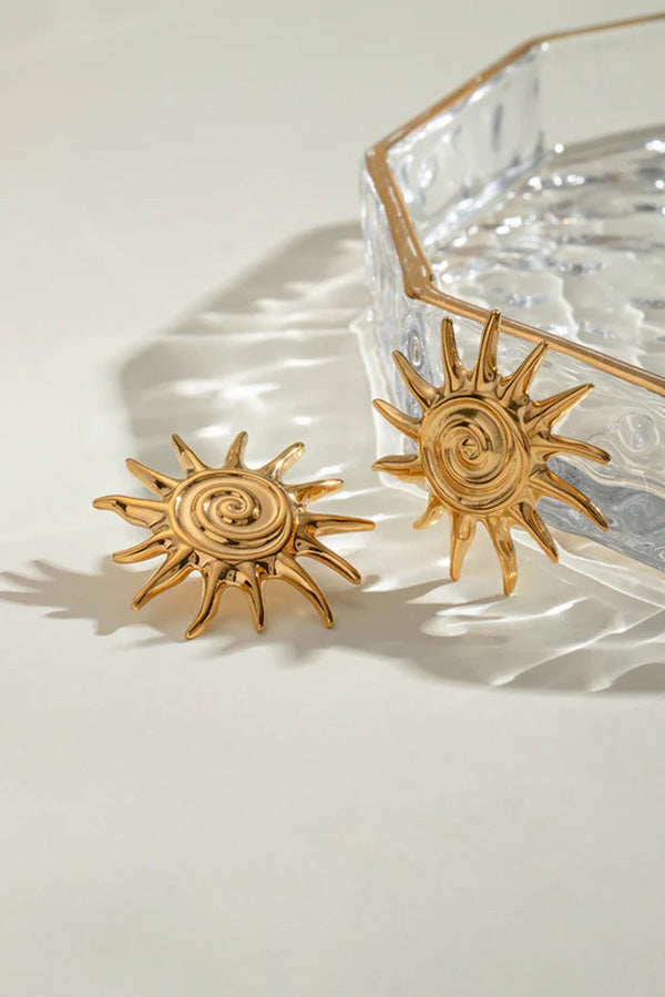 Fashionable and Creative Threaded Sun Earrings