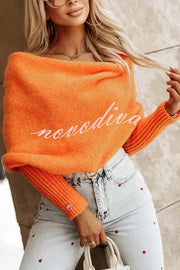 Warm in Two Ways Knit Off Shoulder Relaxed Poncho Sweater