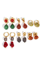 Stylish and Exquisite Titanium Steel Resin Earrings