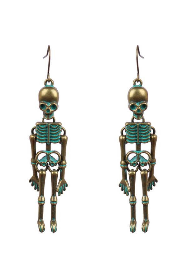 Halloween Dark Style Skull Earrings