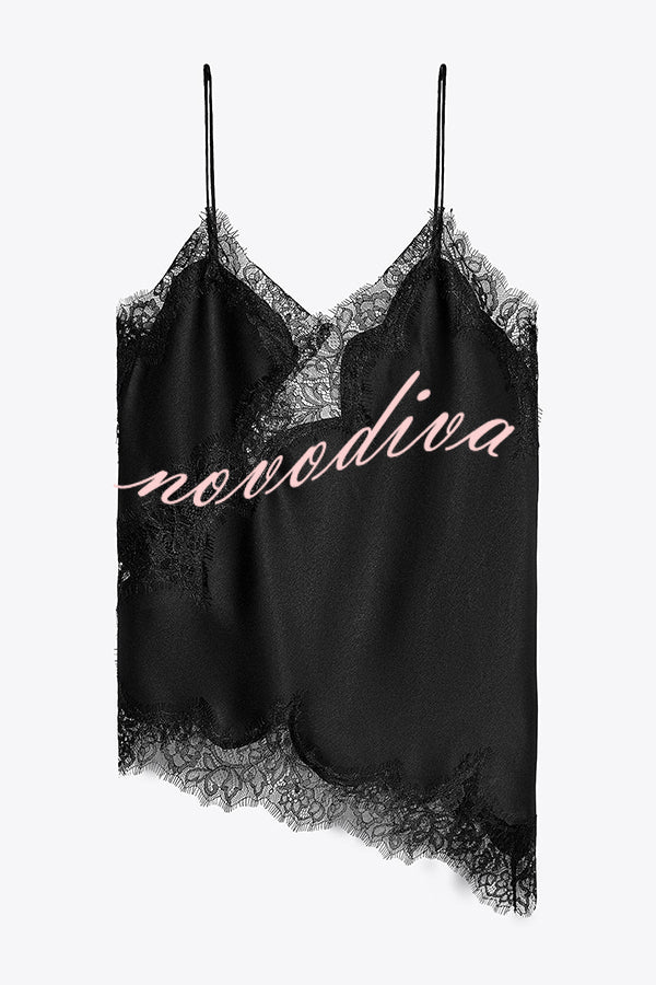 Sexy Lace Backless Camisole Top