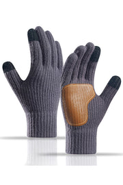 Outdoor Cycling Non-slip and Cold-proof Knitted Touchscreen Gloves