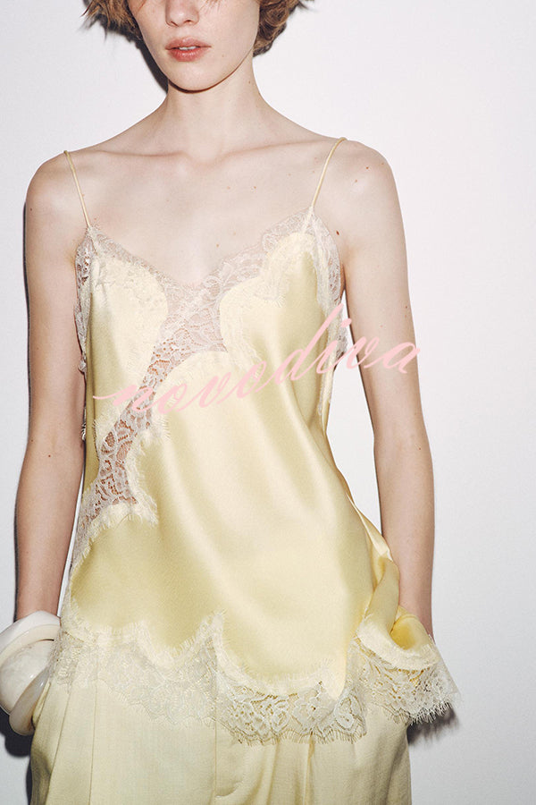 Sexy Lace Backless Camisole Top