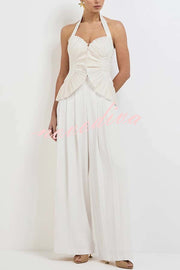 Show Exquisiteness High Rise Pleated Wide Leg Pants