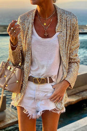 Spotlight Worthy Sequin Jacket