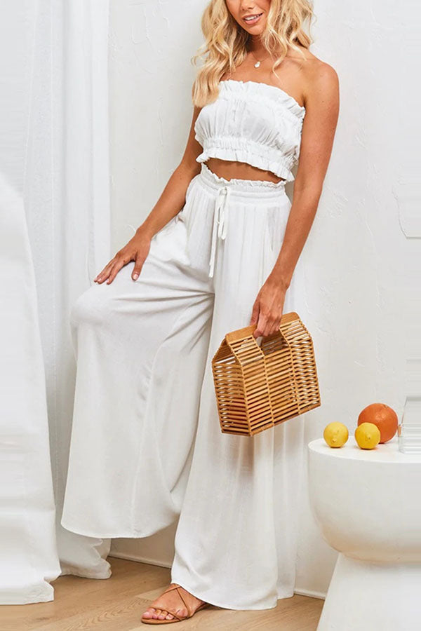 Full of Dreams Pocketed Wide Leg Pants