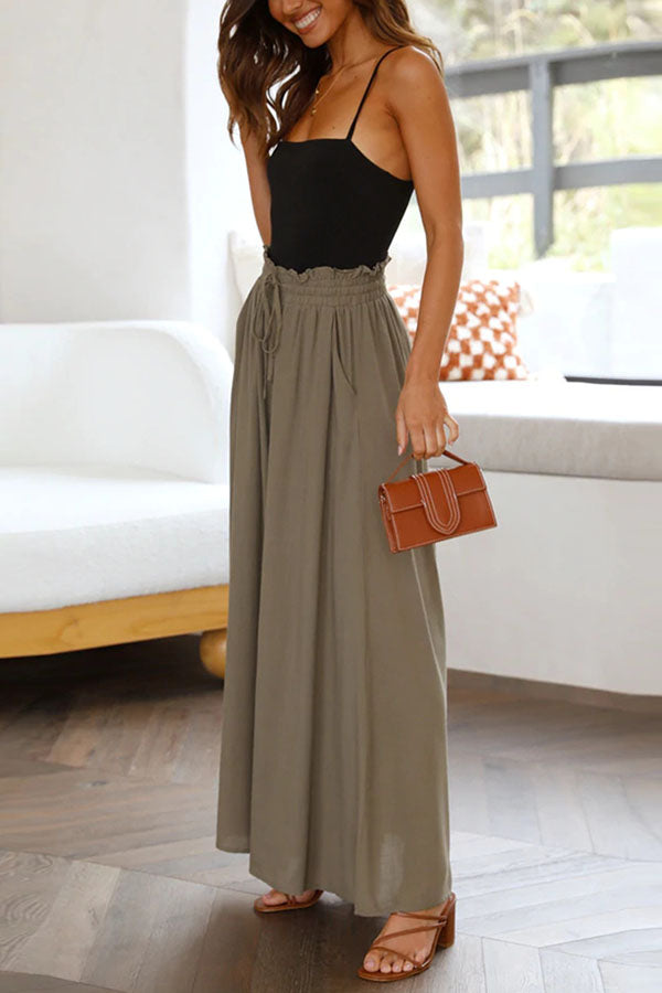 Full of Dreams Pocketed Wide Leg Pants