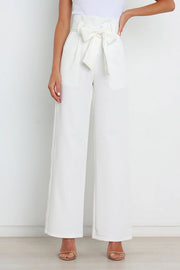 In Vogue Belted Pocketed Wide Leg Pants