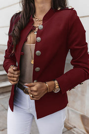 Clever Thoughts Double Breasted Lightweight Blazer