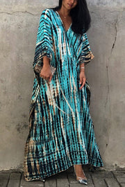 Live Freely Tie Dye Boho Loose Cover-up Dress